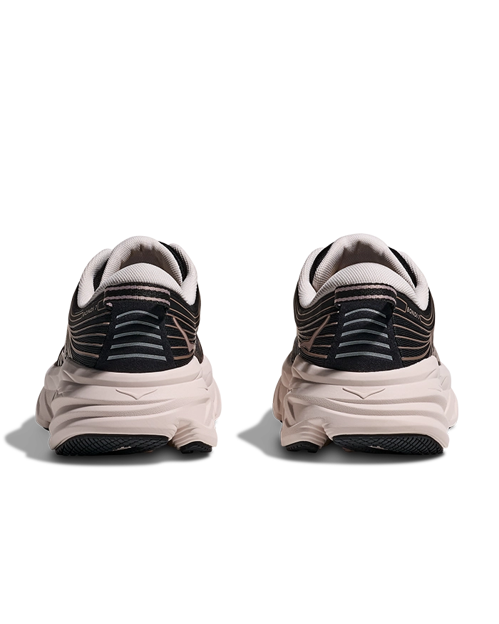Hoka Bondi 7 Black / Rose Cream Dame