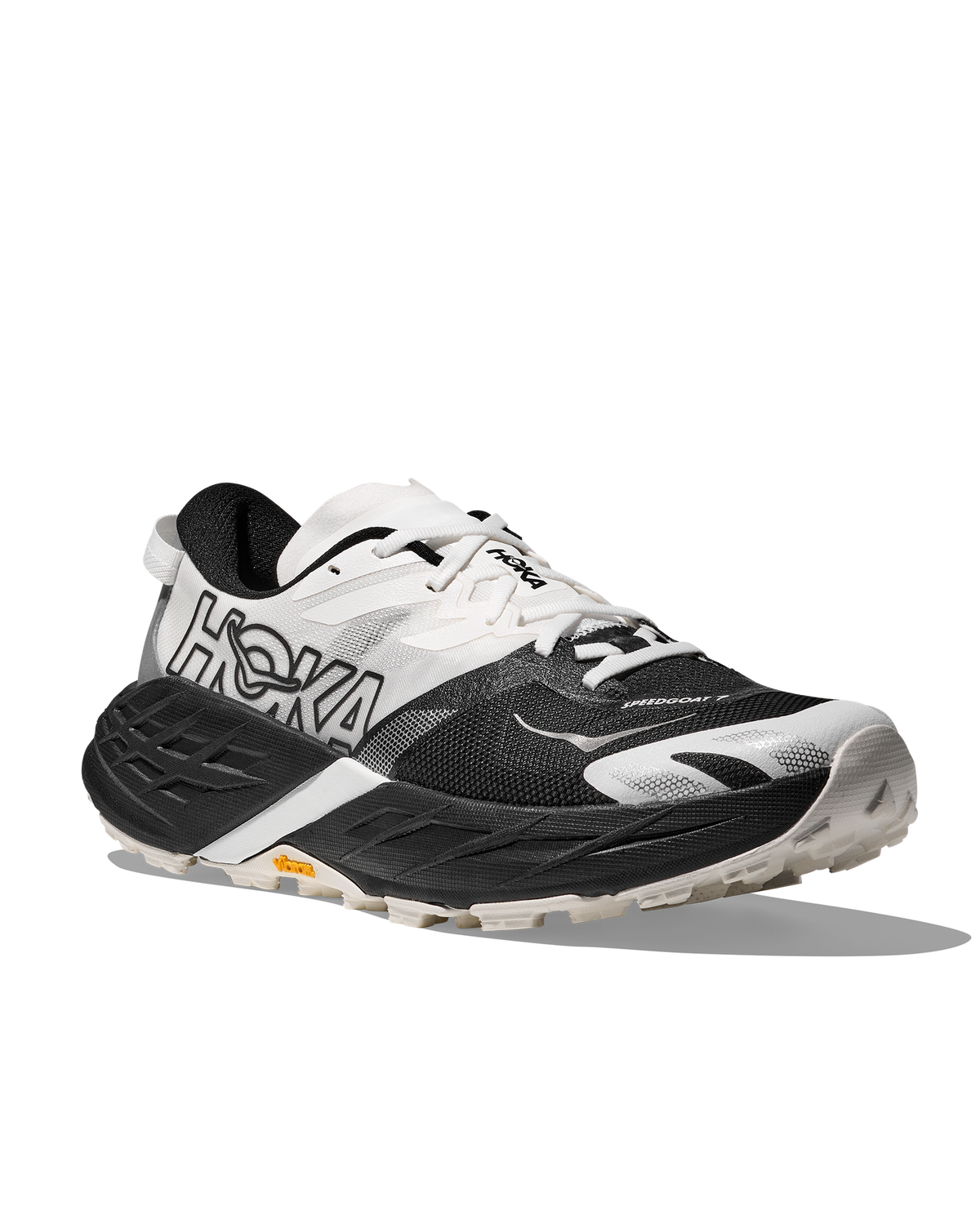 Hoka Speedgoat 7 Black / White Dame