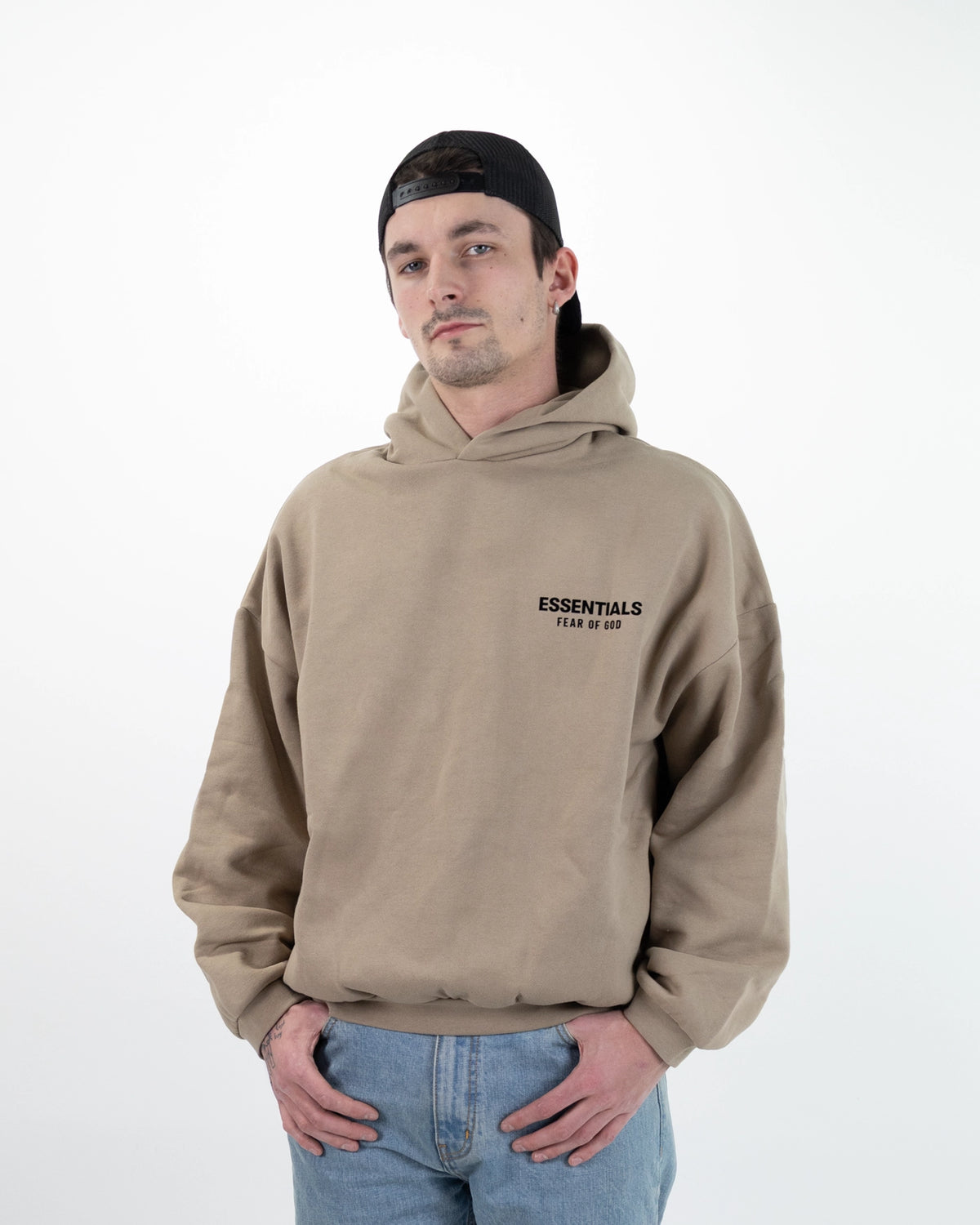 Fear Of God Essentials Hoodie Desert Sand