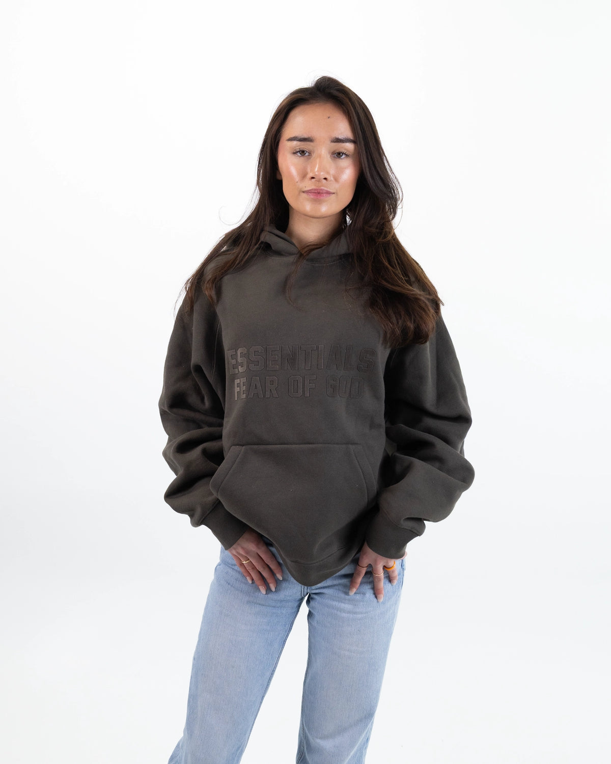 Fear Of God Essentials Hoodie Off Black
